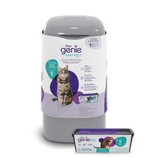Litter Genie Easy Roll Cat Disposal Pail Odour 25 Piece Set, Grey