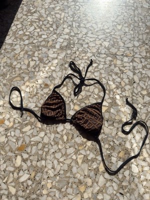 Vintage Fendi Roma Monogram BH Bademode Brassiere Badeanzug Gr. M 90er 80er