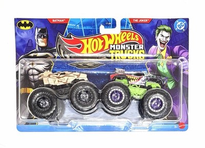 Hot Wheels Monster Trucks 1:64 DC Batman vs The Joker 2-Pack JLV71