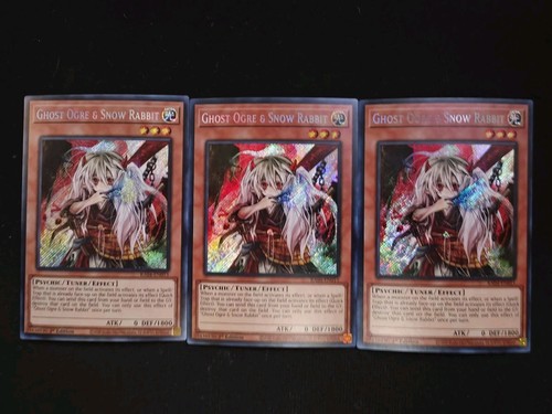3x Ghost Ogre & Snow Rabbit 1st Ed Secret Rare RA04-EN015 Yu-Gi-Oh! NM/M