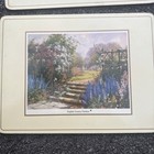 Vintage Pimpernel Placemats ENGLISH COUNTRY GARDEN Set 6 Cork Back England 12x9 — photo 6