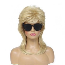 Mullet Wigs for Women,Joe Dirt,Emo Wig,80S 90S Costumes Fancy Party Accessory Co