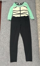 Tiger Friday Aqua Dark Green Trifecta Unitard Dance Leotard Size Adult Medium AM