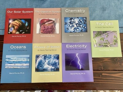 Dr. Dave's Teaching Student Manuals Lot of 7 homeschool Science Books 