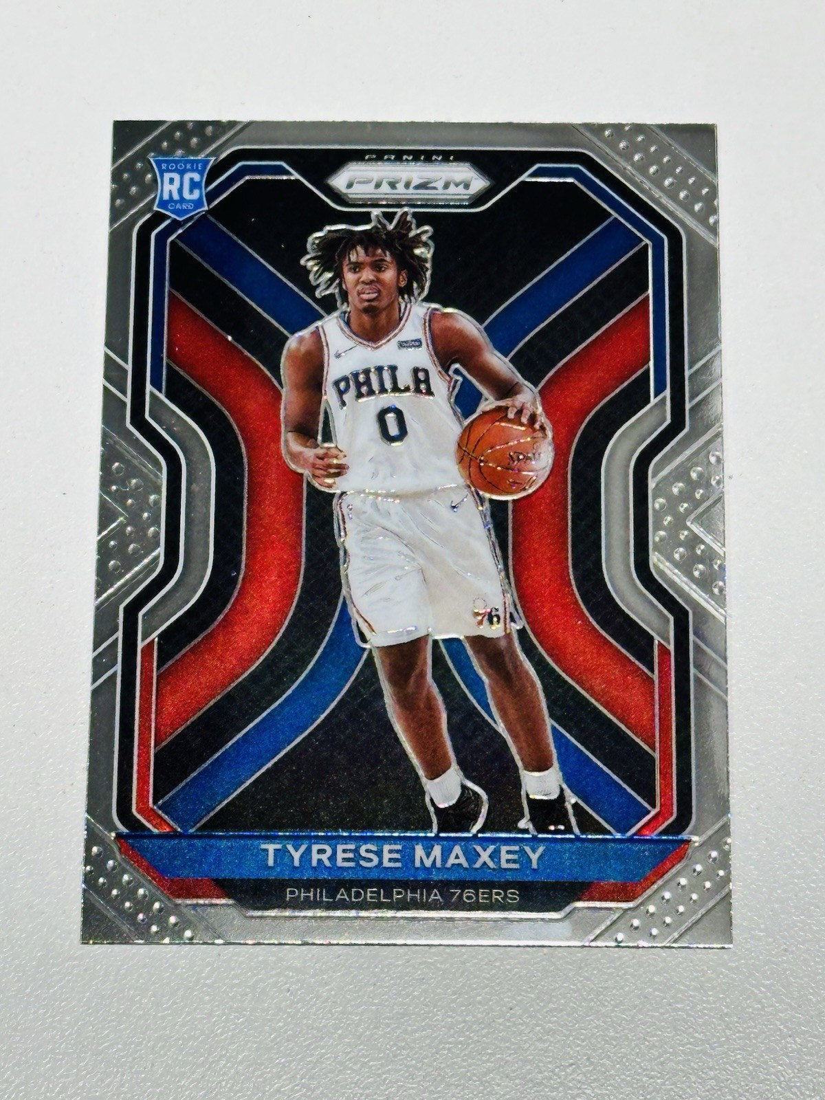 Panini 2020-21 Prizm Tyrese Maxey Rookie Base #256 Philadelphia 76ers