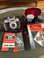 Vintage German Zeiss Ikon Contaflex Super B 35mm Film with Case Tessar 2.8/50