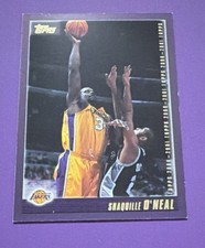 Topps 2000-01 Shaquille O'Neal #10 Los Angeles Lakers Basketball Card