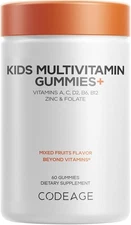 Codeage Kids Multivitamin Gummies Supplement - Vitamins A, C, D2, B6, B12 New!