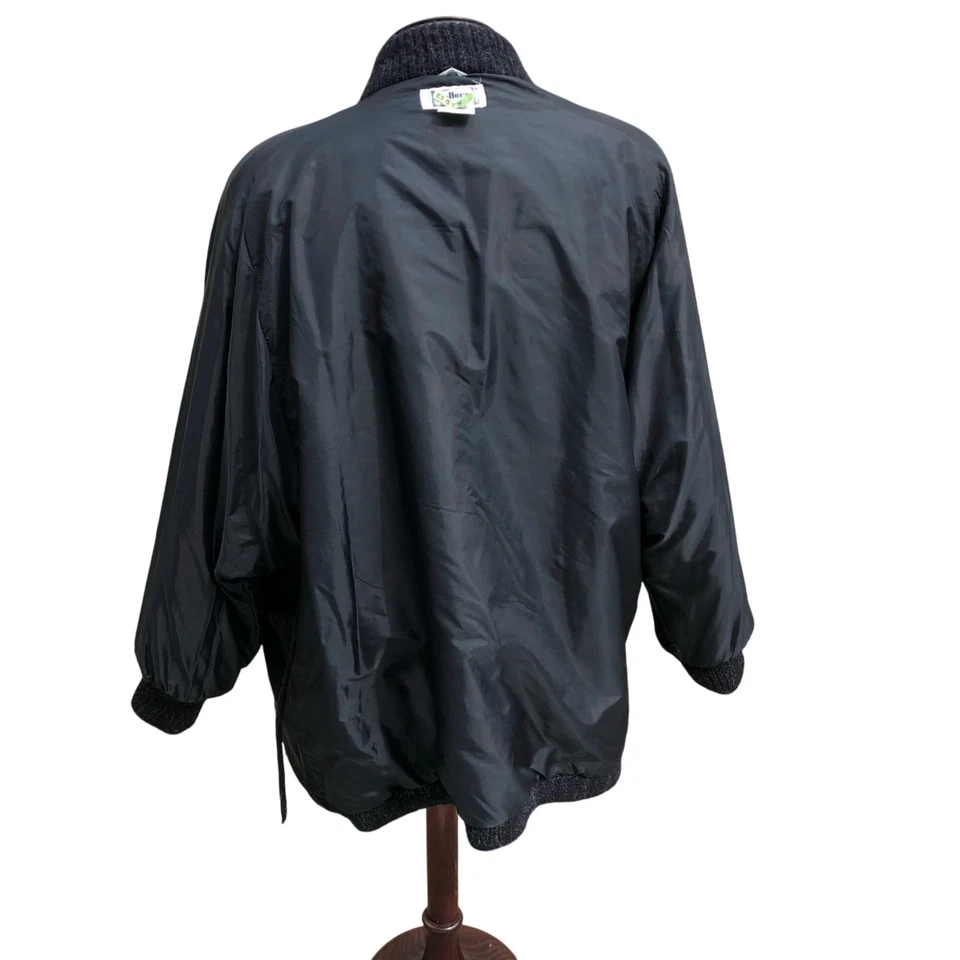 Cárdigan Suéter Chaqueta De Colección Gallery Mezcla de Lana Remolino Artístico Declaración Pesada 2X Foto 4 de 4