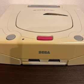 Sega Saturn Console HST-0014 White 2 Controllers Cables Boxed Tested Works 10x11