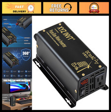 300W Pure Sine Wave Inverter DC 12V to AC 110V Power Converter, 600W Peak, LED D