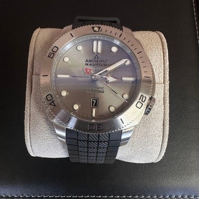 Anonimo Nautilo AM-1001.01.002.A11 Wristwatch Watch Automatic Black w/ Box r#