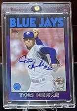 Tom Henke FFA-THE 2020 Topps Fan Favorite Autograph [Purple] /150 MLB Blue Jays