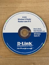 D-Link DI-624 Wireless G Router Manual CD Quick Install Guide Software Disc