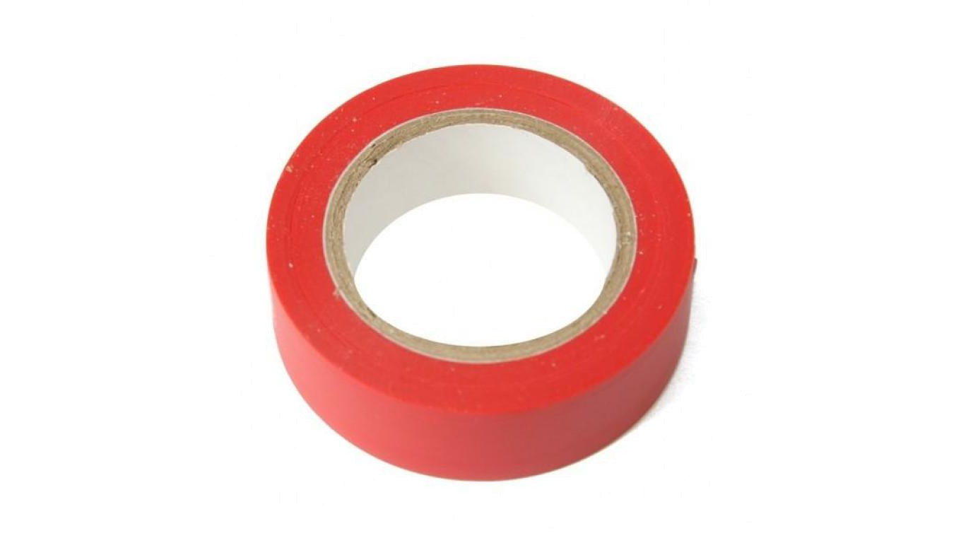 Red PVC insulating tape 0.13 x 19mm x 25m / 25221 /T2UK