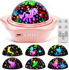 Luce Notturna per Bambini E Camera Da Letto, 6 Film Notturni, 15 Colori, 90 Luci