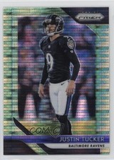 2018 Panini Prizm Neon Green Pulsar Prizm Justin Tucker #182 0sf1