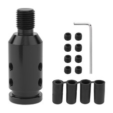 Universal Gear Shift Connector, Aluminum Shifter Adapter, Non-Threaded M12x1.25