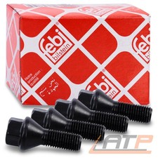 4x FEBI BILSTEIN RADBOLZEN M12x1,5x26 mm SW17 KEGELBUND KEGELSCHRAUBE 31878881