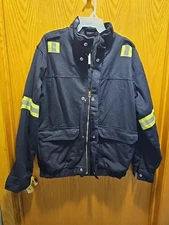 Bulwark Mens Sz XL RG JLJ6NV2 Reflective Jacket Flame Resistant Work Wear Used 