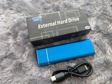 Aluminum External Hard Drive Usb-C 64gb -8tb