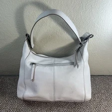 The Sak Almeda Women's Shoulder Bag Leather Pebbled Cream Small Casual Minimal