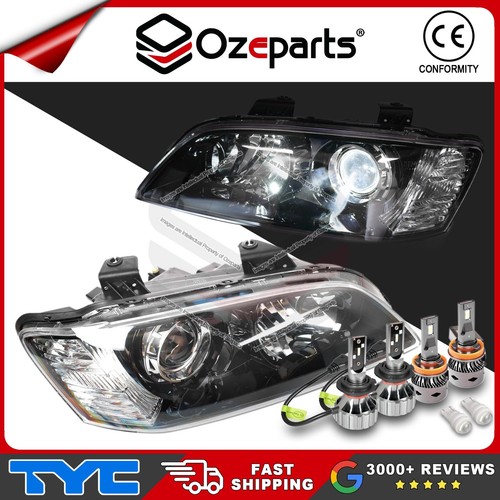 Pair Projector Headlights + LED Globes For Holden Commodore VE 2006~2010 SSV - Picture 7 of 7