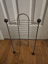 15 Slot DVD Blu-ray Game Holder Wire Metal Rack Tower Storage Free Standing