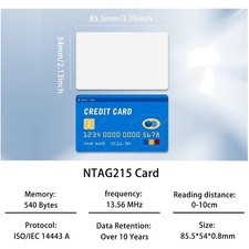 Blank NFC Tags NTAG215 13.56MHz 100pcs