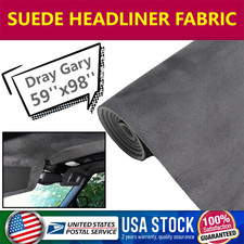 US New High quality Suede Headliner Fabric Car Roof Liner Replacement Foam Back