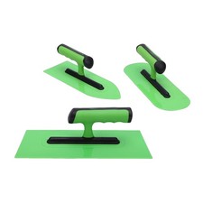 Plastic Trowel Kit ABS TPR Round Square Tipped End Finishing Trowel For