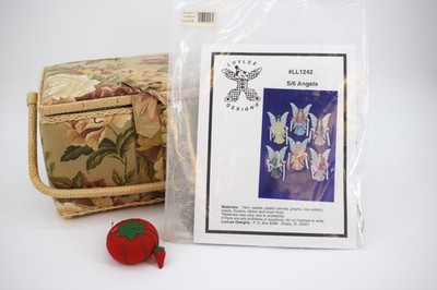 SEALED LuVee Angel Needlepoint Kit Set of 6 DIY Craft Holiday Christmas Decor