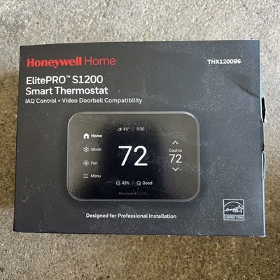 Honeywell Home ElitePRO S1200 Touch Digital Thermostat Black THX1200B6