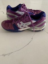 Asics Gel-Resolution 5 Tennis Shoes Sneakers Women's Size 6 Purple Blue Gym
