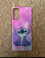 Disney Lilo Stitch Stitch Stars Patterned Hard Case Phone Cover Pink Purple