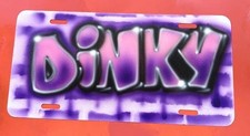 Personalized Airbrushed License Plate Custom Hand Painted Car Tag Personalized Airbrushed License Plate Custom Hand Painted Car Tag