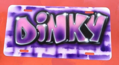 #ad Personalized Airbrushed License Plate Custom Hand Painted Car Tag $9.99