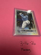 2022 Topps Series 1 Baseball VIDAL BRUJAN Rays Silver Foil Rookie Card R/C