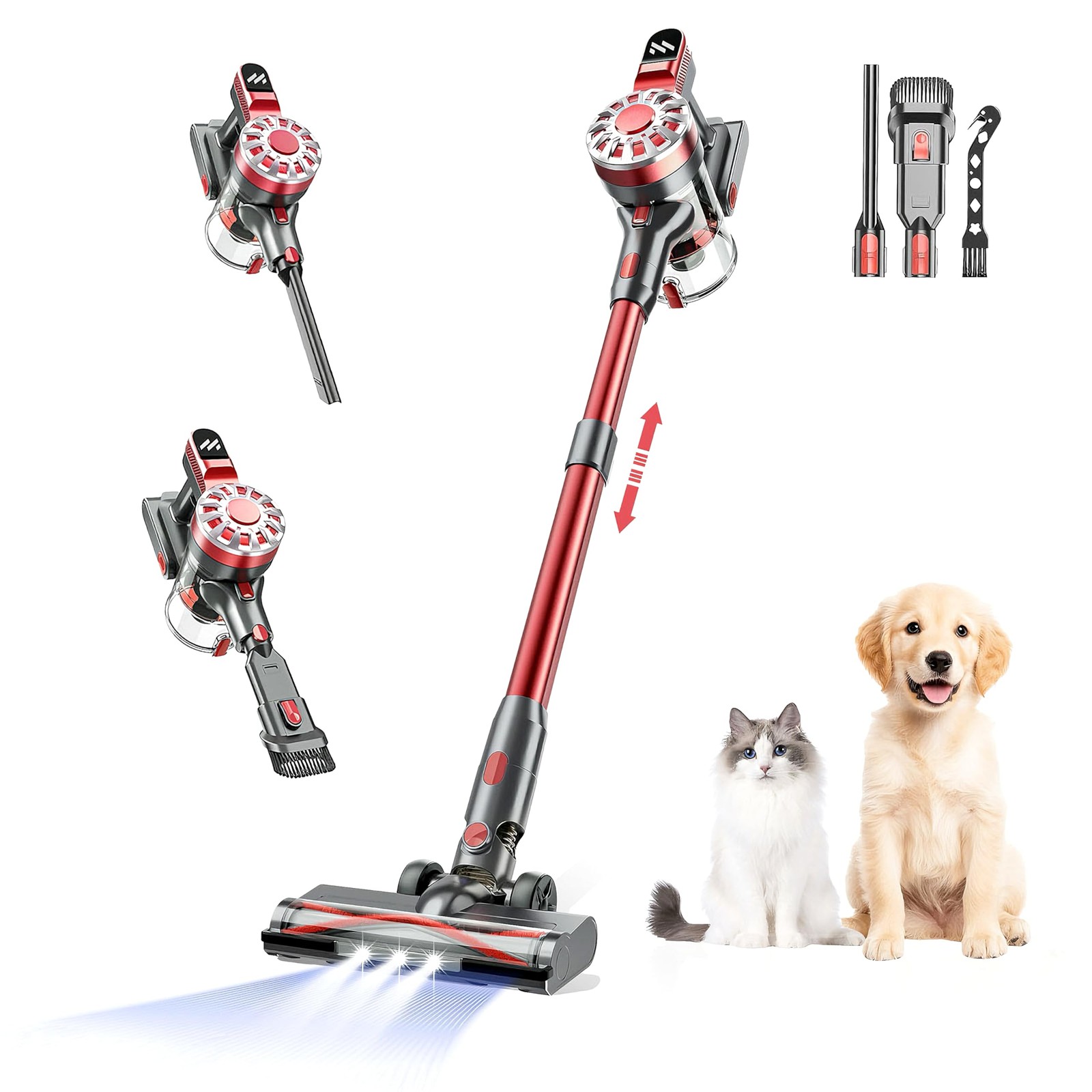 Cordless Vacuum Cleaner,Vacuum Cleaners for Home with Super Suction,Lightweig...