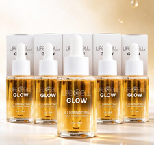 Lifecell Glow Self-Tanning Drops Face Body DHA Sunless Tanner Hydrating, 1 Fl Oz