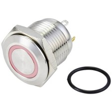 TRU COMPONENTS TC-10090912 GQ16F-10E/J/R/24V/S 48V Vandal Button/DC 2