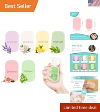300 Paper Soap Sheets for Travel - 6packs Travel Size Foaming Hand Soap Sheet...