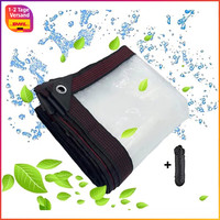 Plane Wasserdicht Transparent Mit ÖSen 2X3M FüR Pavillon GartenmöBel
