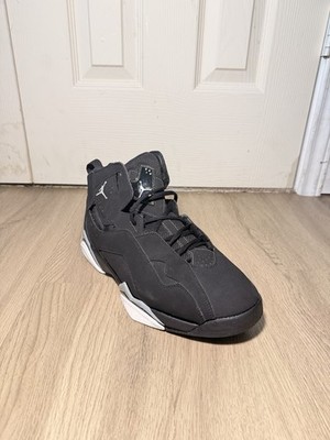 Jordan True Flight Black White Men's Mid Top Lace Up Basketball Sneaker