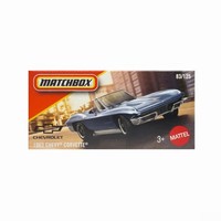 Matchbox Power Grabs 1963 Chevy Corvette Sting Ray Cabriolet C2 1:64 Modellauto