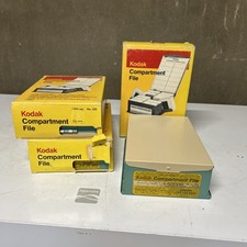 Vintage Kodak Compartment File 35mm Storage Turquoise Lot Of 3
