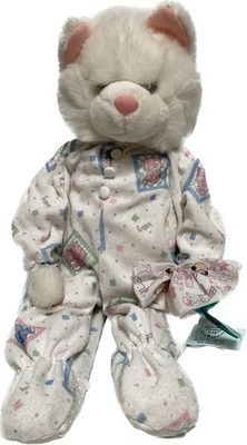 Vintage Little Snoozems Kitty Cat Plush Happiness Express Club c1990s toy