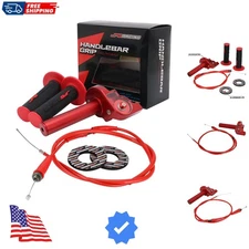 Motorcycle Throttle Assembly,7/8" 22mm Quick Twist Throttle Grips With Thrott...