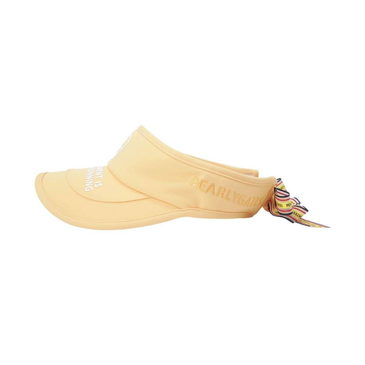 Genuine PEARLY GATES GOLF Womens Smile Strap Ribbon Sun