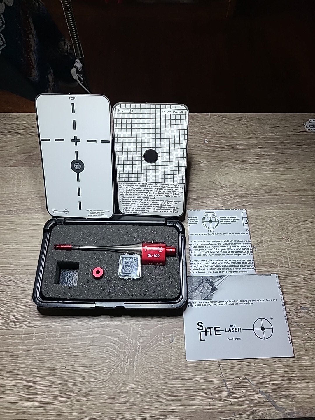 SL100 Site Lite Red Mag Laser Bore Sighter Boresighter Tool System Kit